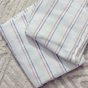 Hospital Newborn Baby Pink & Blue Baby Swaddle Blankets 🩵🌸🩷 Set of 2